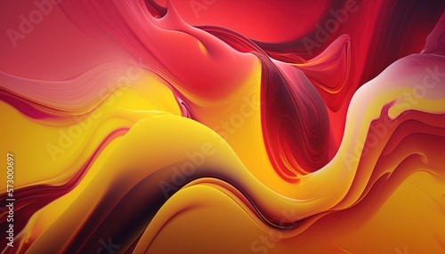 Orange and Red Color Liquid Background, texture effect, design 