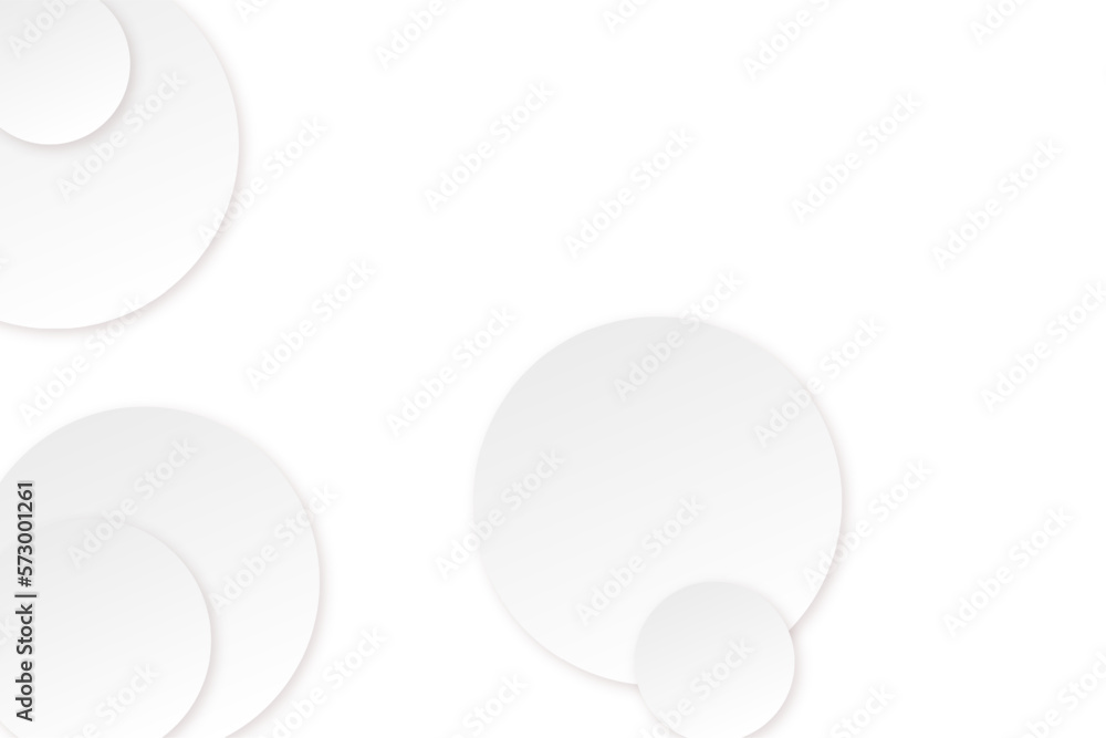 Modern abstract white circle with shadow. elegant background design Modern abstract white circle with shadow. elegant background design