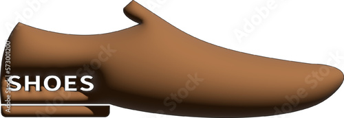 3D Realistic casual Shoes Vector Illustration