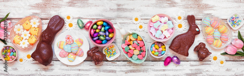Canvas Print Easter candy table scene