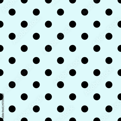 Seamless pattern in retro style. Abstract vintage pattern with black polka dots on a pastel background for textile, wrapping paper, banners, print, packaging and other design. Vector illustration