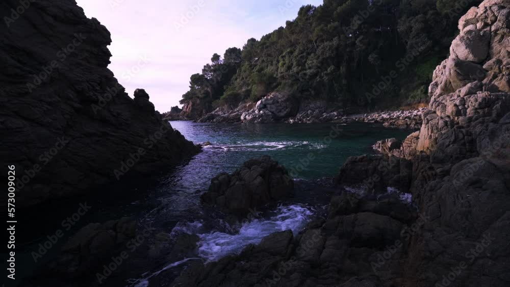 Morning on the rocky coastline Morning on the rocky coastline