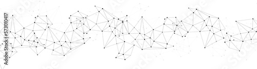 Abstract plexus big data background with dots connecting network of nodes.