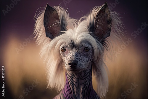 Chinese Crested Portrait  © Luise
