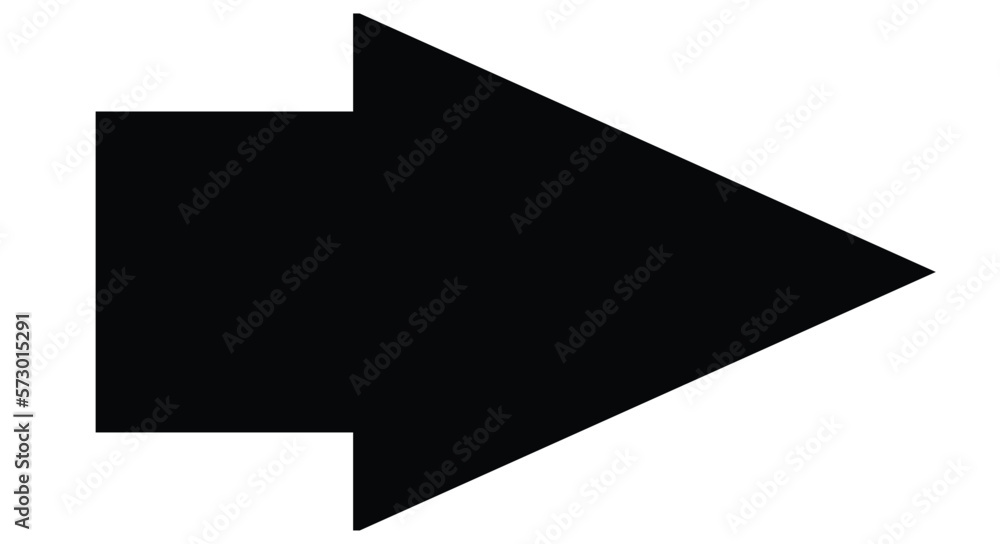 Black And White Solid Arrow Pointer Black And White Solid Arrow Pointer