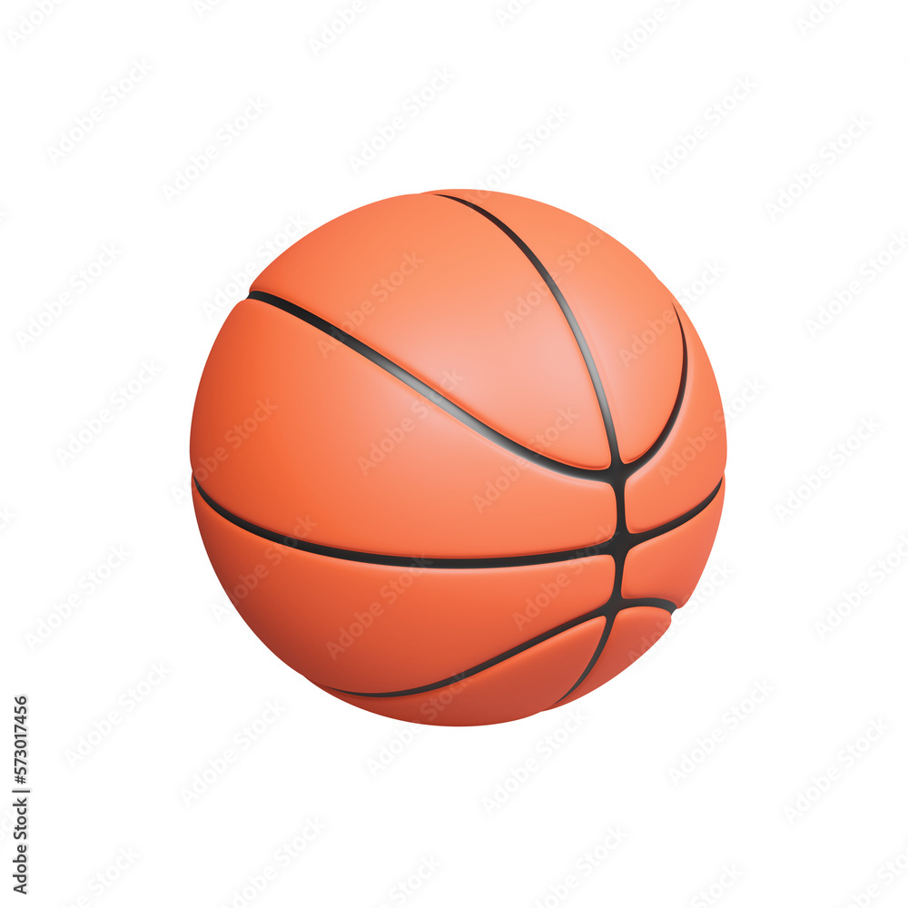 Basketball 3d illustration