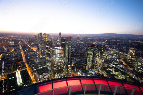 Sunset Frankfurt Skyline