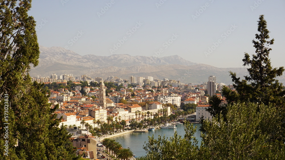 Fototapeta premium View of Split water front Croatia Holiday