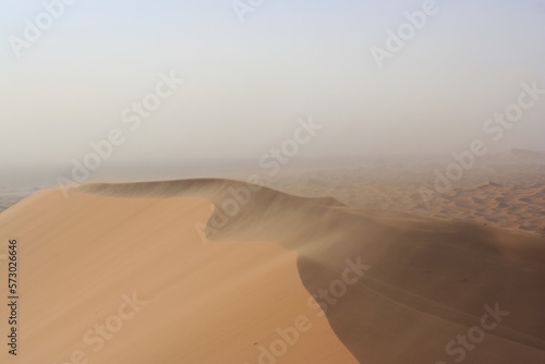 Sand dunes in the Sahara Desert in Morocco