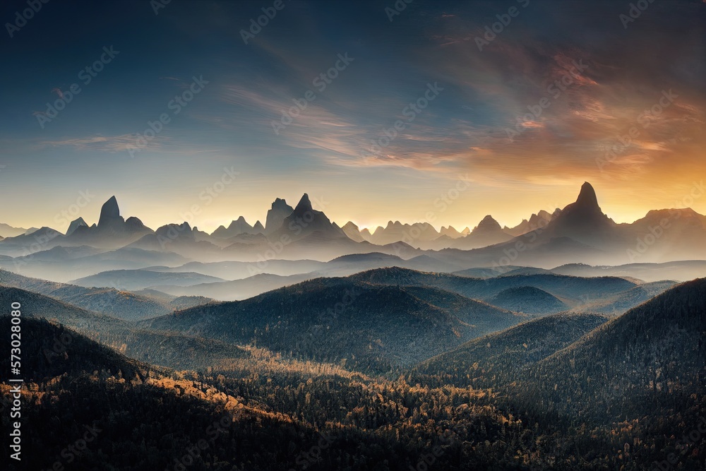 Obraz premium Vast Forest landscape