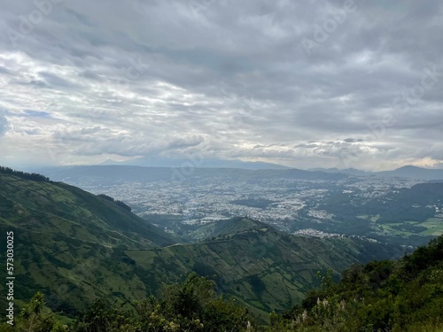 clouds over the mountains quito ecuador 