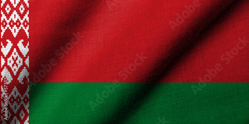 3D Flag of Belarus waving