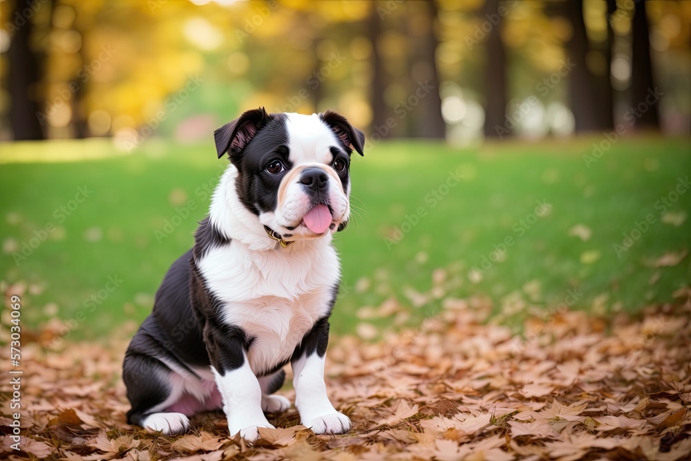 Colored French Bulldog. Cute dog, generative ai, looking into camera Colored French Bulldog. Cute dog, generative ai, looking into camera