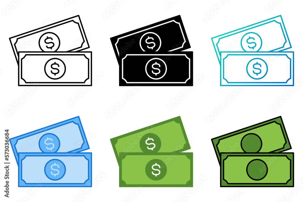 Dollar in flat style isolated Dollar in flat style isolated