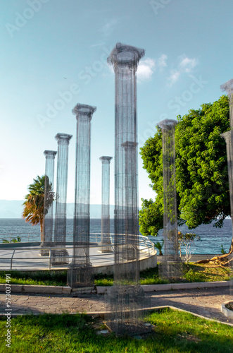 columns in the park of Reggio Calabria
