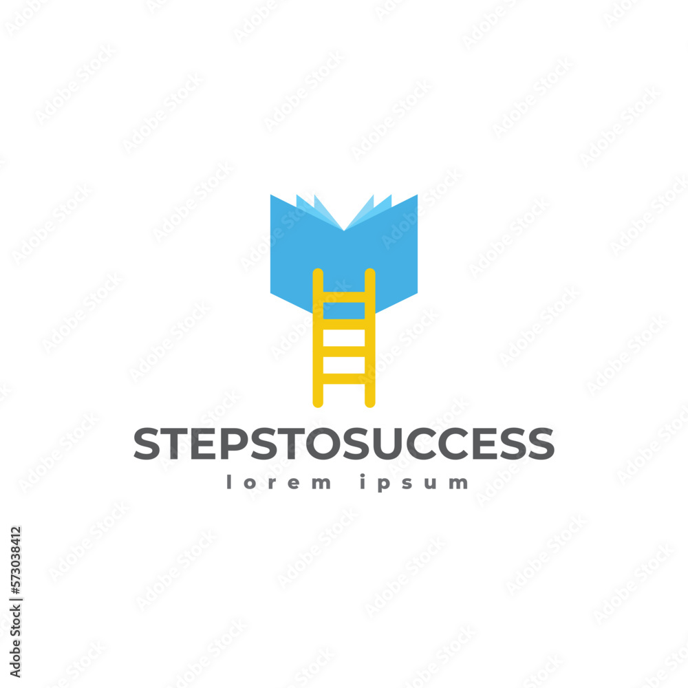 steps to success logo template - vector illustration steps to success logo template - vector illustration