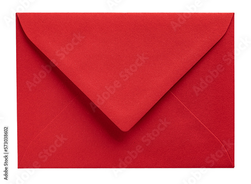 Red classic postal envelope