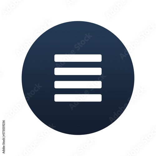 Justify center text align icon, Flat vector illustration for web and mobile interface, EPS 10
