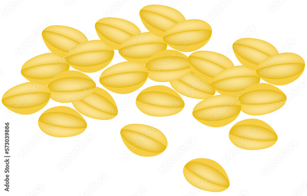 Illustration of Yellow Split Peas, Are Dried and Halved Peas Used in Soups and Stews, High in Protein and Fiber.
Illustration of Yellow Split Peas, Are Dried and Halved Peas Used in Soups and Stews, High in Protein and Fiber.