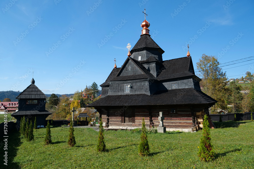 Church of Nativity of Blessed Virgin Mary, Vorokhta, Ukraine, Carpathians Church of Nativity of Blessed Virgin Mary, Vorokhta, Ukraine, Carpathians