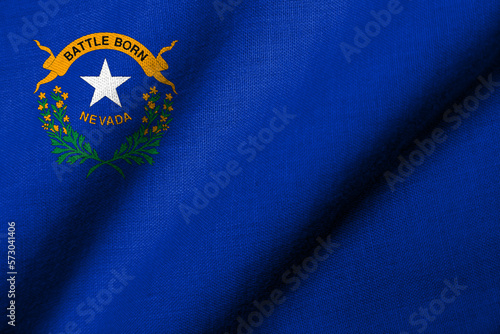 3D Flag of Nevada waving