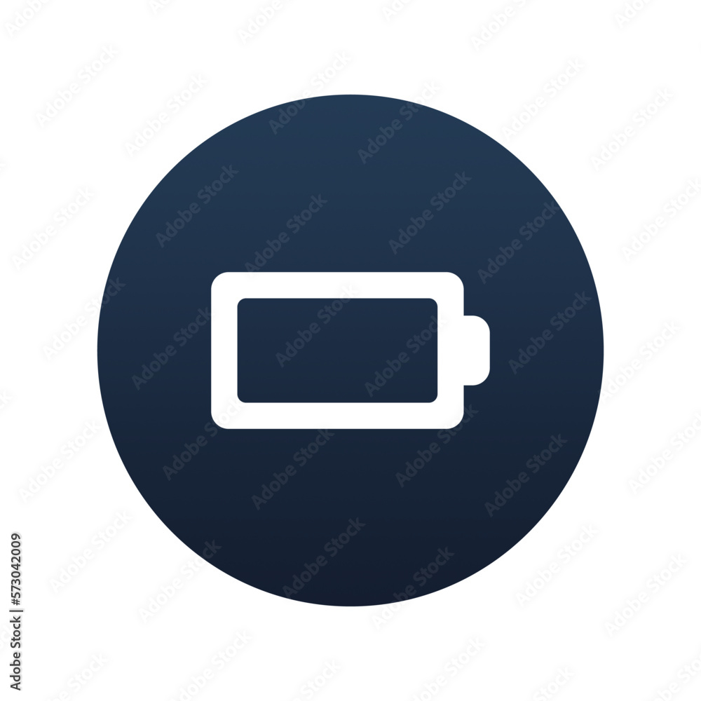 Empty battery icon, Flat vector illustration for web and mobile interface, EPS 10 Empty battery icon, Flat vector illustration for web and mobile interface, EPS 10