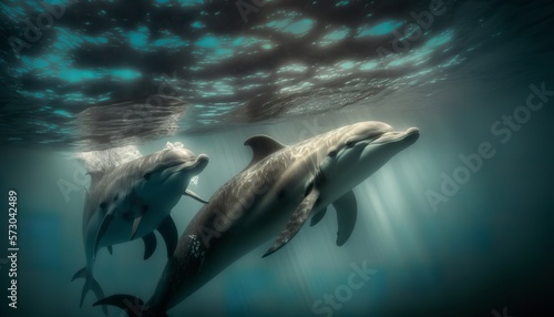 dolphin in the sea © Alexandra