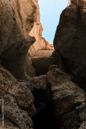 The landscape and views of wadi shab in oman