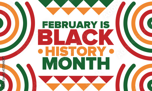 Black History Month. African American History. Celebrated annual. In February in United States and Canada. In October in Great Britain. Poster, card, banner, background. Vector illustration