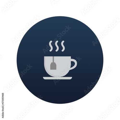 Tea cup icon  Flat vector illustration for web and mobile interface  EPS 10