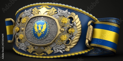 Ukraine Champion Belt, Ukraine Victory Belt For Surviving War photo