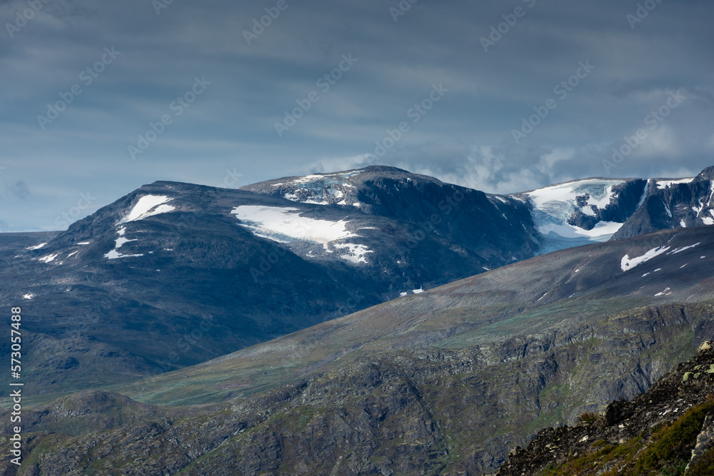 Beautiful landscape of Jotunheimen National Park from the Besseggen  Ridge, Norway