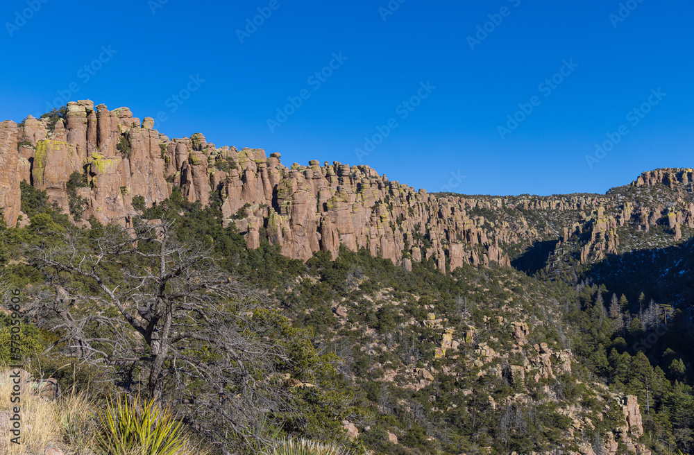 Scenic Chiricahua National Monument Arizona Landscape in Winter