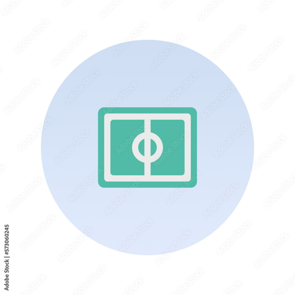 Football playground icon, Flat vector illustration for web and mobile interface, EPS 10 Football playground icon, Flat vector illustration for web and mobile interface, EPS 10