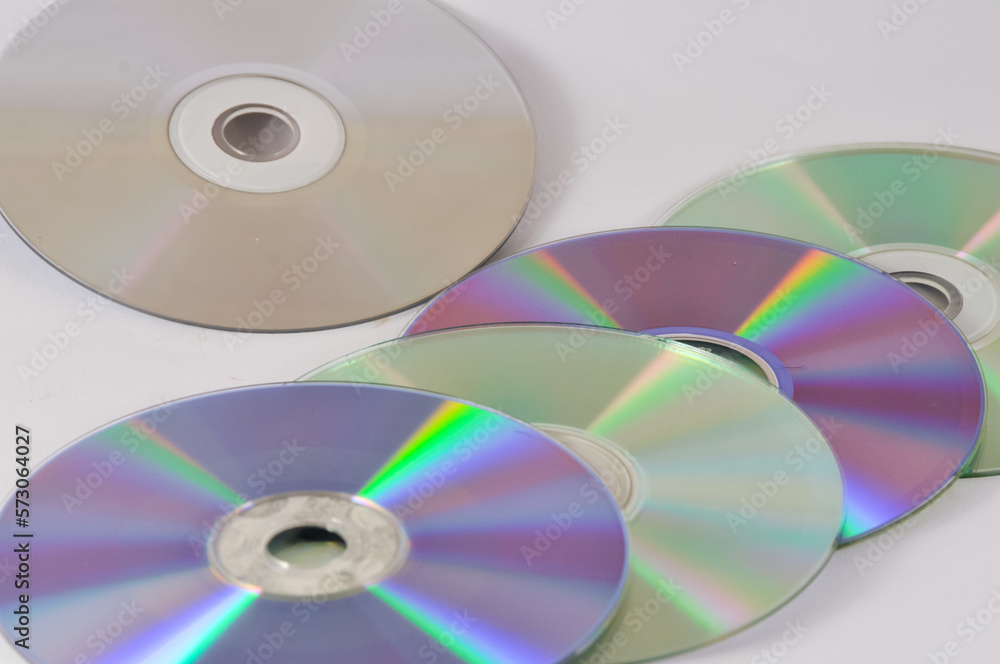 cd or dvd on white background cd or dvd on white background