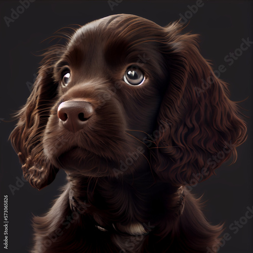 Puppy Boykin Spaniel - Generative AI photo