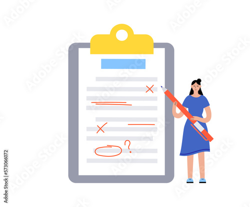 Proofreading cartoon character