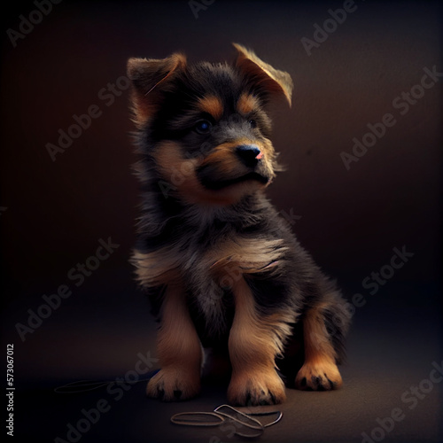 Puppy Deutscher Wachtelhund - Generative AI photo