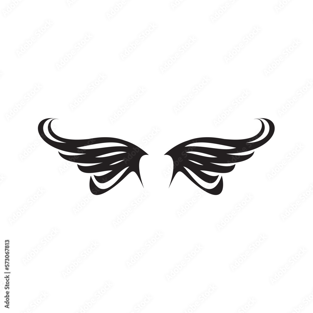 minimalist abstract wing design logo
minimalist abstract wing design logo