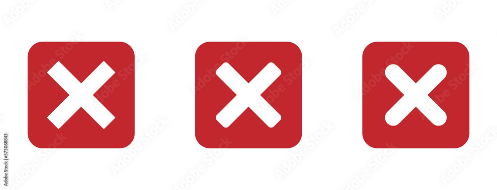 Obraz premium Closed graphic vector icons collection