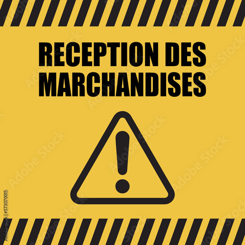 Logo réception des marchandises.