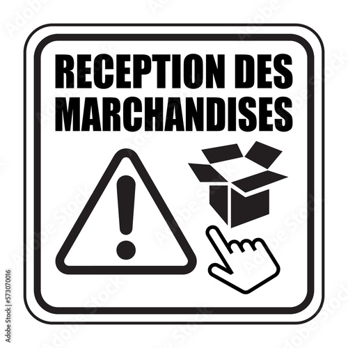 Logo réception des marchandises.