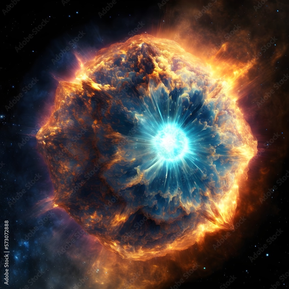 massive violent supernovae powerful explosion texture collapsing stars ...