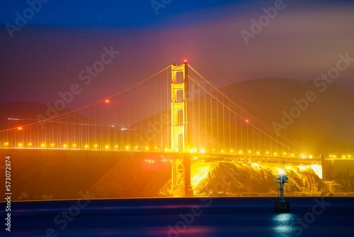 Fototapeta Naklejka Na Ścianę i Meble -  Night of Golden Gate Bridge