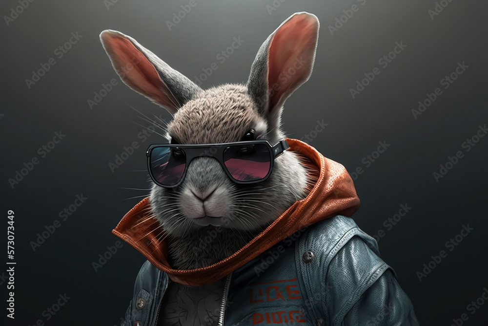 Rabbit leather jacket online