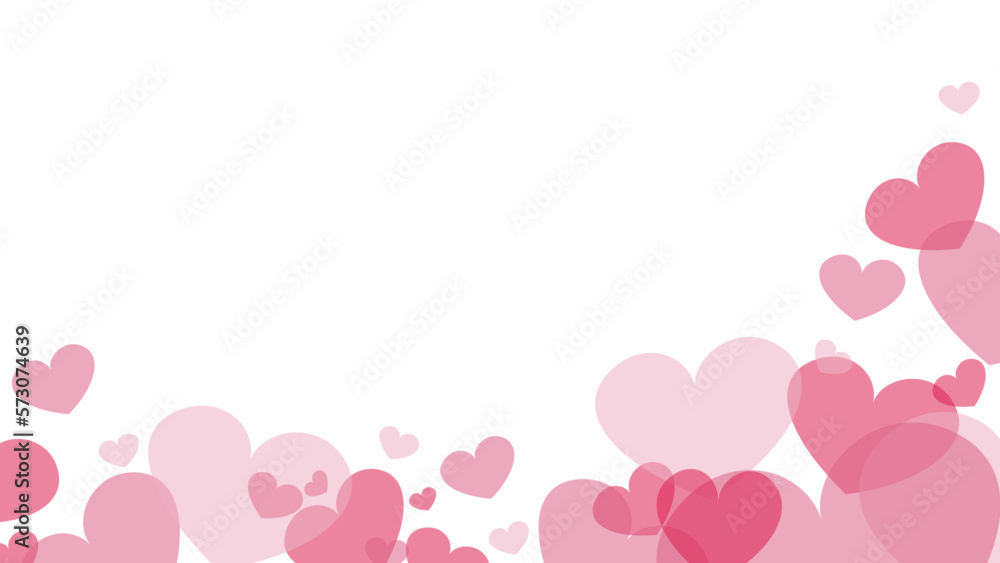 Hearts vector background pink 