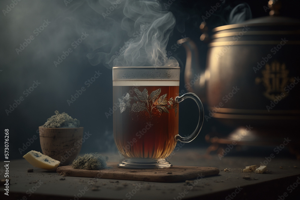 ultra realistic photography of tea canon 70-200 mm - Generative AI