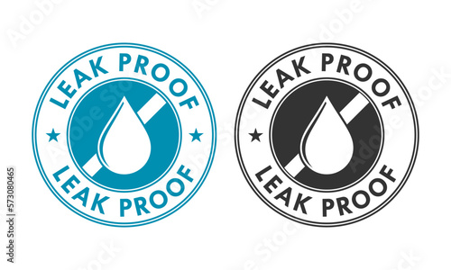Leak proof logo template illustration. suitable for your business