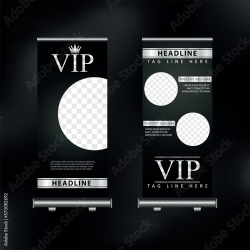 modern luxury roll up banner design for business events