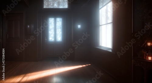 Interior of a empty room  AI Generated 